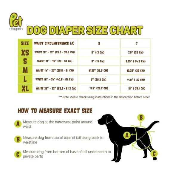 Durable Washable Dog Diapers For Dogs, Cats & Other Pets - Picture 9 of 9